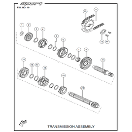 PLACA DE FIXAÇÃO PINHÃO DE AÇO DE TRANSMISSÃO DO MOTOR