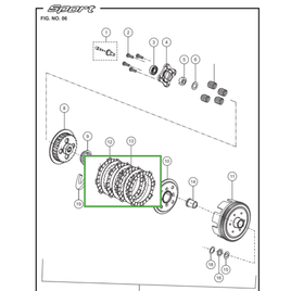 CONJUNTO DISCOS DA EMBREAGEM - Sport KS/ESD