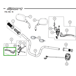 MANETE DO FREIO - SPORT KS (DIREITO)