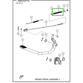 MOLA DO VARÃO DE FREIO TRASEIRO  - Sport KS/ESD