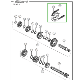 KIT RELAÇÃO - MOTTU SPORT 110i KS/ESD