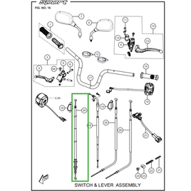 CABO DE EMBREAGEM - Sport KS/ESD