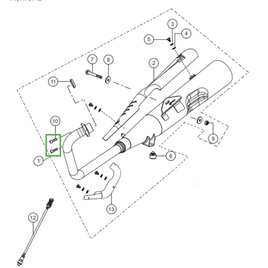 PARAFUSO DE FIXAÇÃO DO ESCAPAMENTO CLASSE 12.9