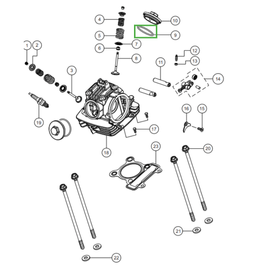 ANEL DE VEDAÇÃO DA TAMPA DE INSPEÇÃO DE VALVULA - Sport KS/ESD