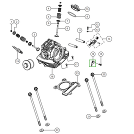 PLACA LIMITADORA DE FIXAÇÃO DO COMANDO DE VÁLVULAS - Sport KS/ESD