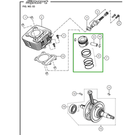 PISTÃO - MOTTU SPORT KS/ESD