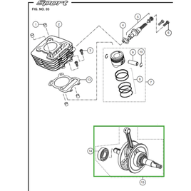 VIRABREQUIM DO MOTOR - Sport KS/ESD