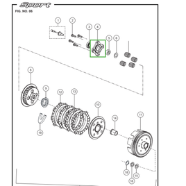 PRATO DE MOLAS DA EMBREAGEM - Sport KS/ESD