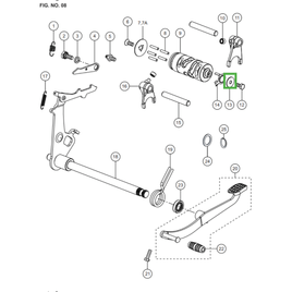 ARRUELA DE AÇO DO TAMBOR SELETOR DE MARCHA 6.2X17X2