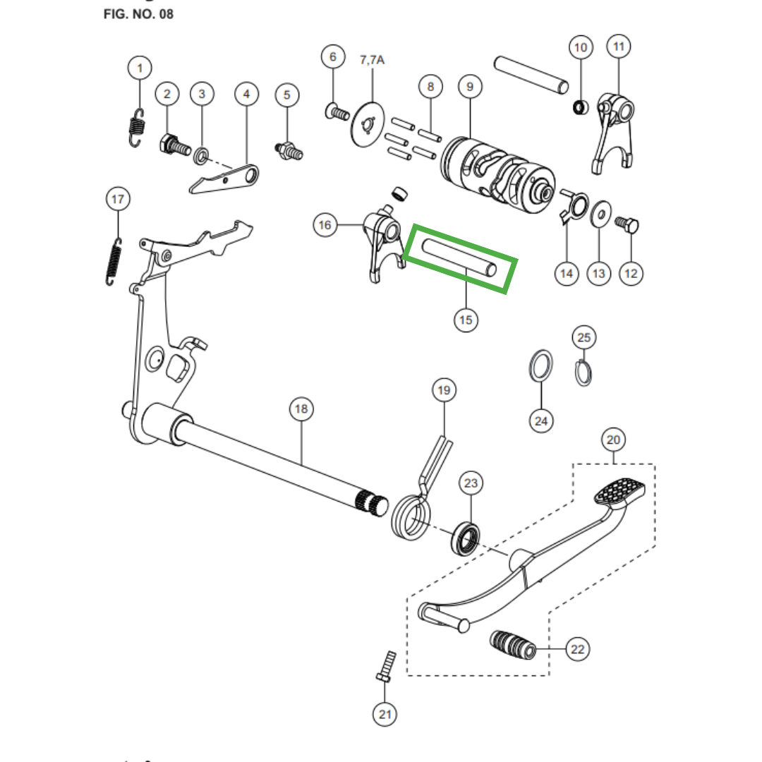 かや532215 EIXO DO GARFO SELETOR DE MARCHA - Sport KS/ESD | FastStore PDP