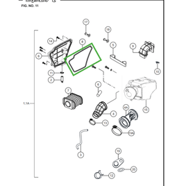 GUARNICAO DE BORRACHA DA TAMPA FILTRO DE AR - Sport KS/ESD