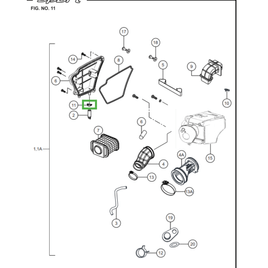 PRESILHA DA MANGUEIRA DE RESPIRO DO FILTRO DE AR - Sport KS/ESD