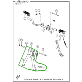CAVALETE CENTRAL - Sport KS/ESD