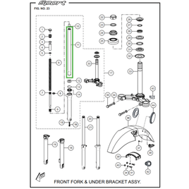 CILINDRO BENGALA INTERNO SUSPENSÃO DIANTEIRA - Sport KS/ESD