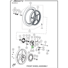 ANEL VEDACAO DO BRACO FREIO - Sport KS/ESD