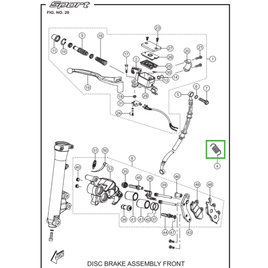 MOLA DE RETORNO DO FREIO A DISCO - SPORT ESD
