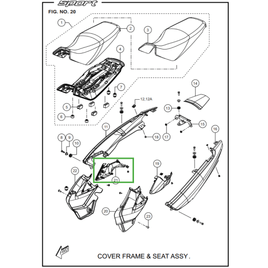 CARENAGEM LATERAL EXTERNA DIREITA - Sport KS/ESD