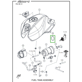COXIM DE BORRACHA DO CANISTER - Sport KS/ESD