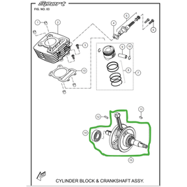 Kit Virabrequim e Rolamento Sport - Sport KS/ESD