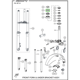 ARRUELA AÇO SUPERIOR MESA
