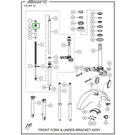 PORCA DA SUSPENSÃO DIANTEIRA
